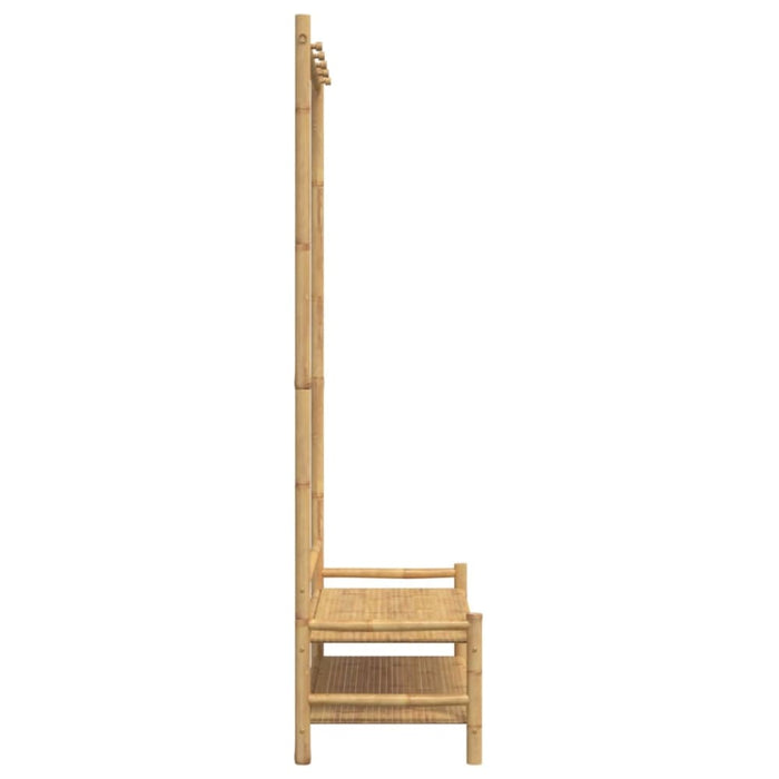 Clothes Rack With Shelves 103x40x183 Cm Bamboo Tlnbtx