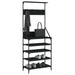 Clothes Rack with Shoe Storage Black 70x34x184 Cm Ntinix