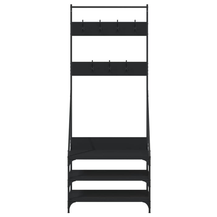 Clothes Rack with Shoe Storage Black 72x34x184 Cm Ntinxi