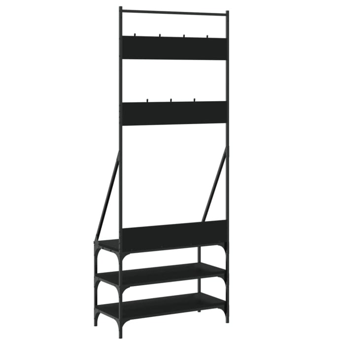 Clothes Rack with Shoe Storage Black 72x34x184 Cm Ntinxi