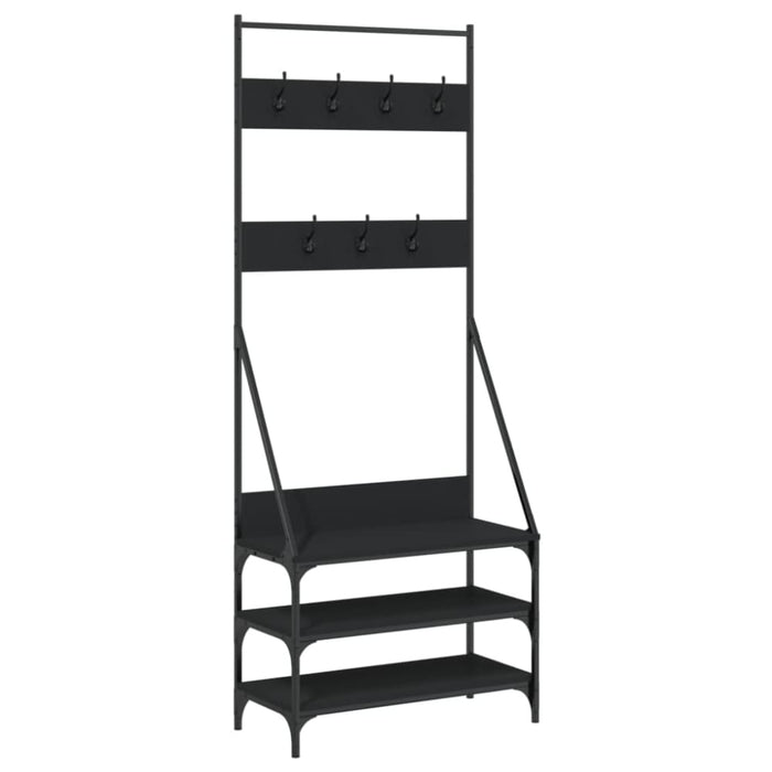 Clothes Rack with Shoe Storage Black 72x34x184 Cm Ntinxi