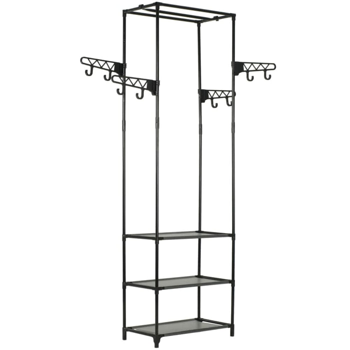 Clothes Rack Steel and Non-woven Fabric 55x28.5x175 Cm