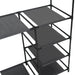 Clothes Rack Steel and Non-woven Fabric 87x44x158 Cm Black