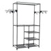 Clothes Rack Steel and Non-woven Fabric 87x44x158 Cm Black