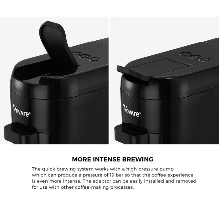 Capsule Coffee Machine 19 Bar 3 In 1 Nespresso / Dolce-Gusto Maker