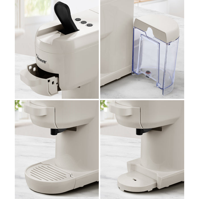 Capsule Coffee Machine 19 Bar 3 In 1 Nespresso/Dolce-Gusto Maker