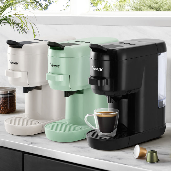 Capsule Coffee Machine 19 Bar 3 In 1 Nespresso/Dolce-Gusto Maker