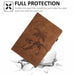 Coconut Tree Embossed Smart Leather Tablet Case