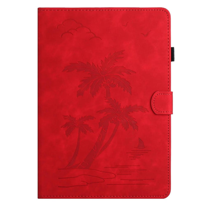 Coconut Tree Embossed Smart Leather Tablet Case