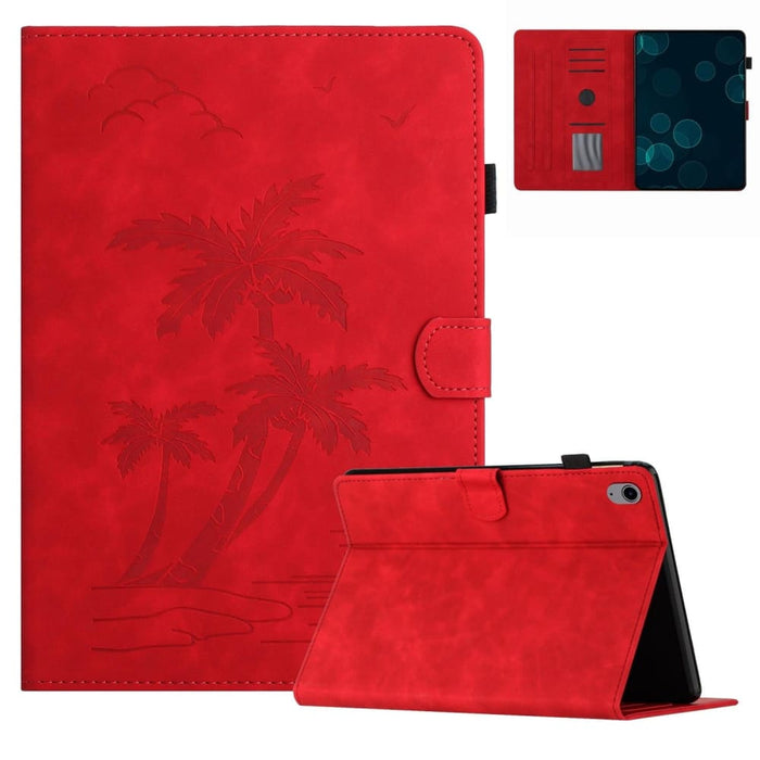 Coconut Tree Embossed Smart Leather Tablet Case