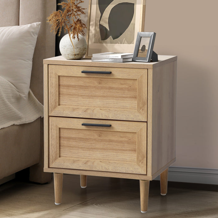 5 Chest Of Drawers And 2 Bedside Tables Nightstand Bedroom Set Natural