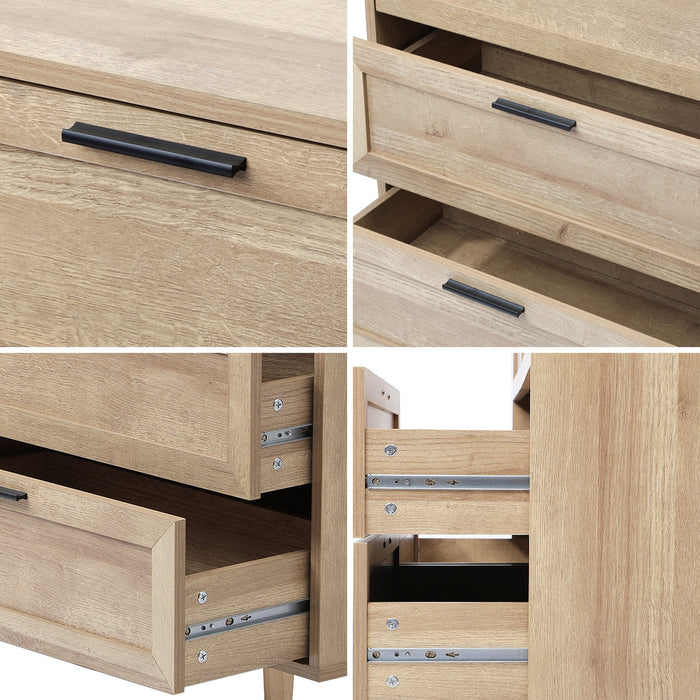 6 Chest Of Drawers And 2 Bedside Tables Nightstands Bedroom Set