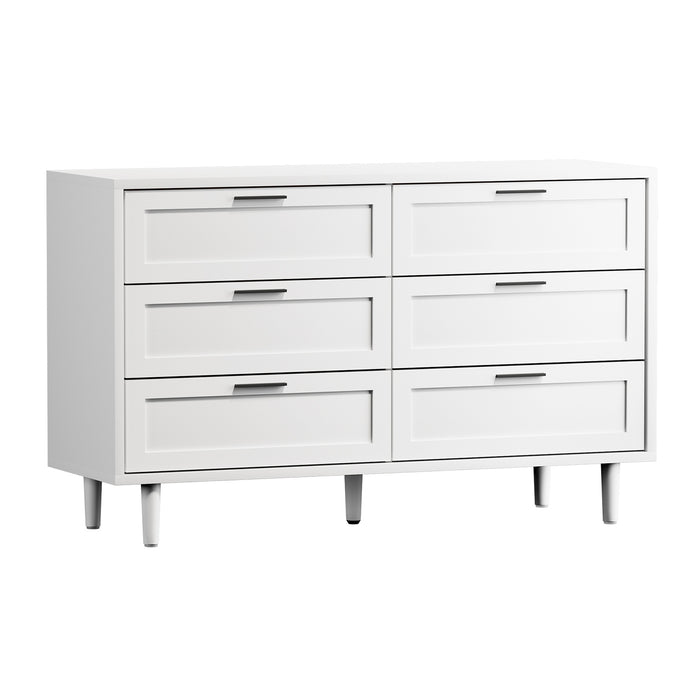 6 Chest Of Drawers And 2 Bedside Tables Nightstand Bedroom Set White
