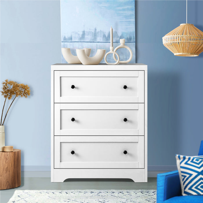 3 Chest Of Drawers Tallboy Cabinet Bedside Table Hamptons Furniture