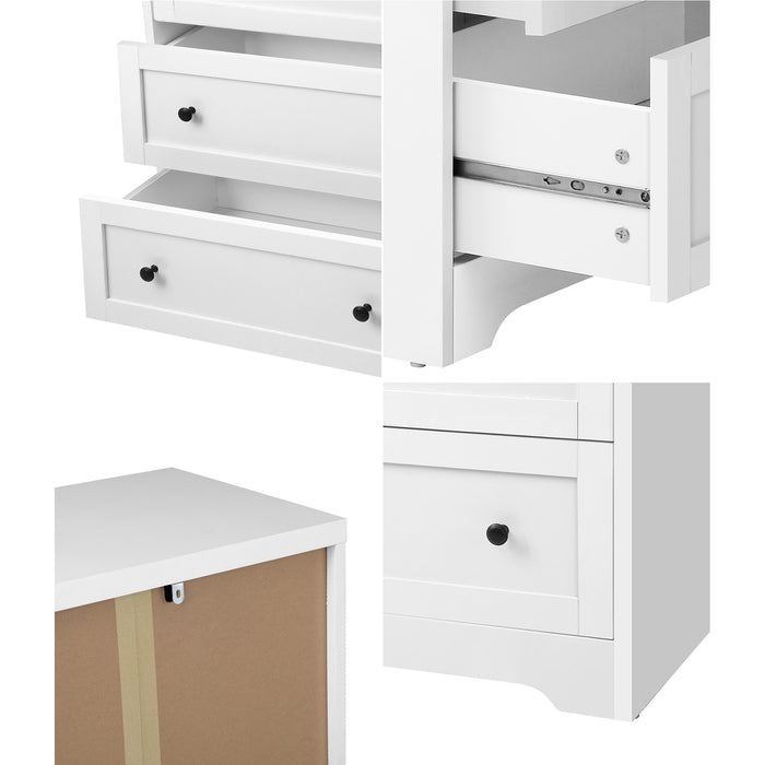 3 Chest Of Drawers Tallboy Cabinet Bedside Table Hamptons Furniture