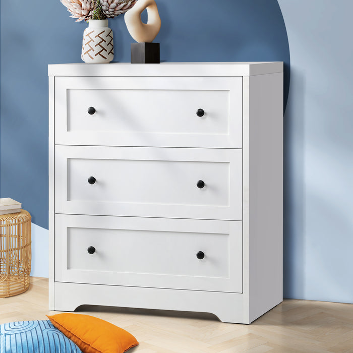 3 Chest Of Drawers Tallboy Cabinet Bedside Table Hamptons Furniture