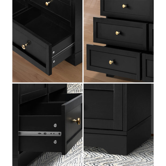 6 Chest Of Drawers And 2 Bedside Tables Hamptons Furniture Set