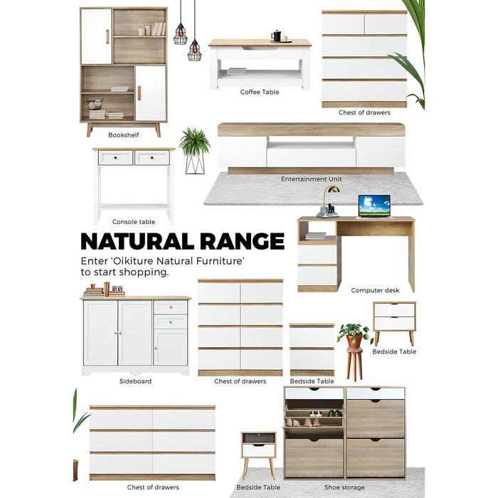 5 Chest Of Drawers Tallboy Cabinet Dresser Table Wooden White Furniture