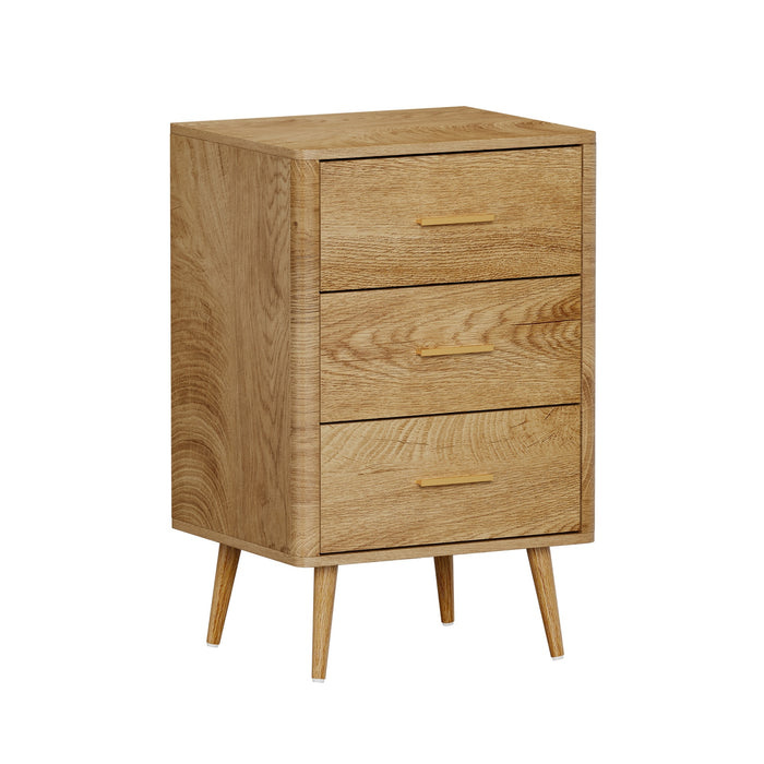 3 Chest Of Drawers Dresser Tallboy Storage Cabinet Natural