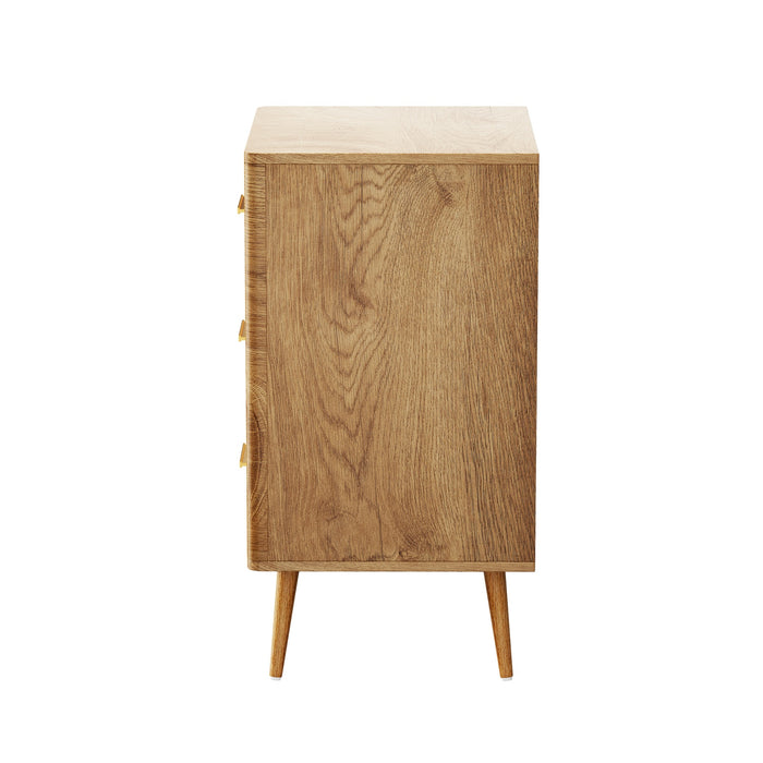 3 Chest Of Drawers Dresser Tallboy Storage Cabinet Natural