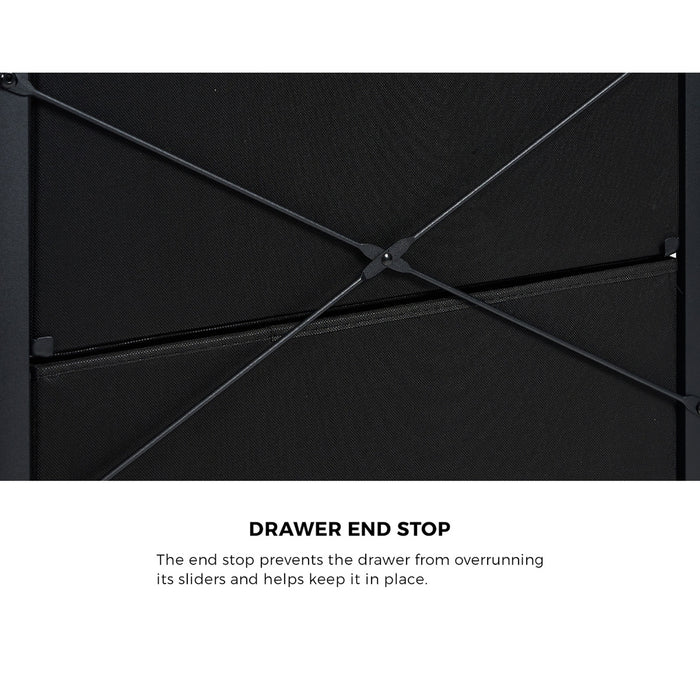 5 Chest Of Drawers Storage Cabinet Rattan Fabric Dresser Tallboy