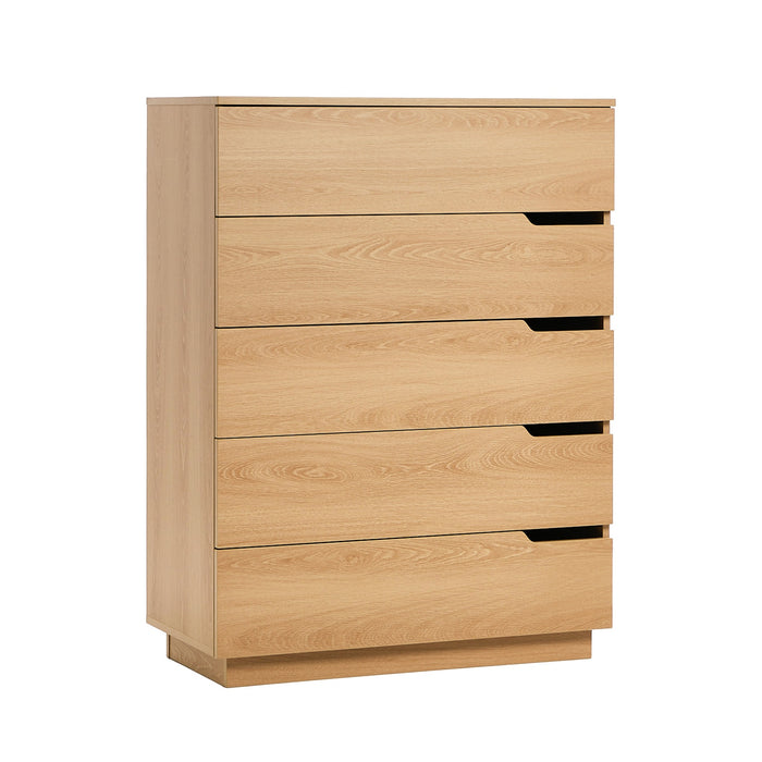 5 Chest Of Drawers Dresser Tallboy Storage Cabinet Bedroom Natural