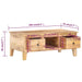Coffee Table 100x55x40 Cm Rough Mango Wood Txbxtl