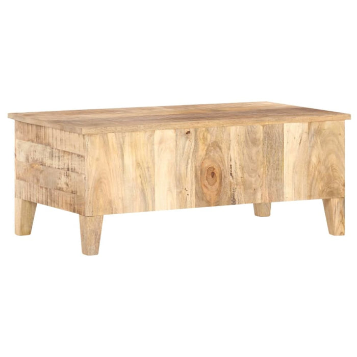 Coffee Table 100x55x40 Cm Rough Mango Wood Txbxtl