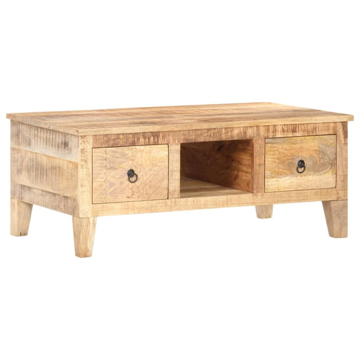 Coffee Table 100x55x40 Cm Rough Mango Wood Txbxtl