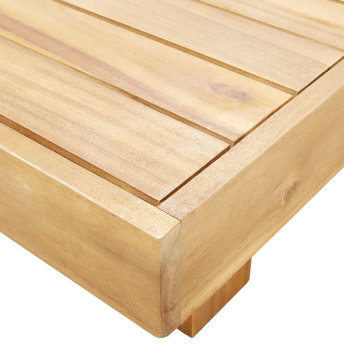 Coffee Table 100x60x25 Cm Solid Acacia Wood Aixia