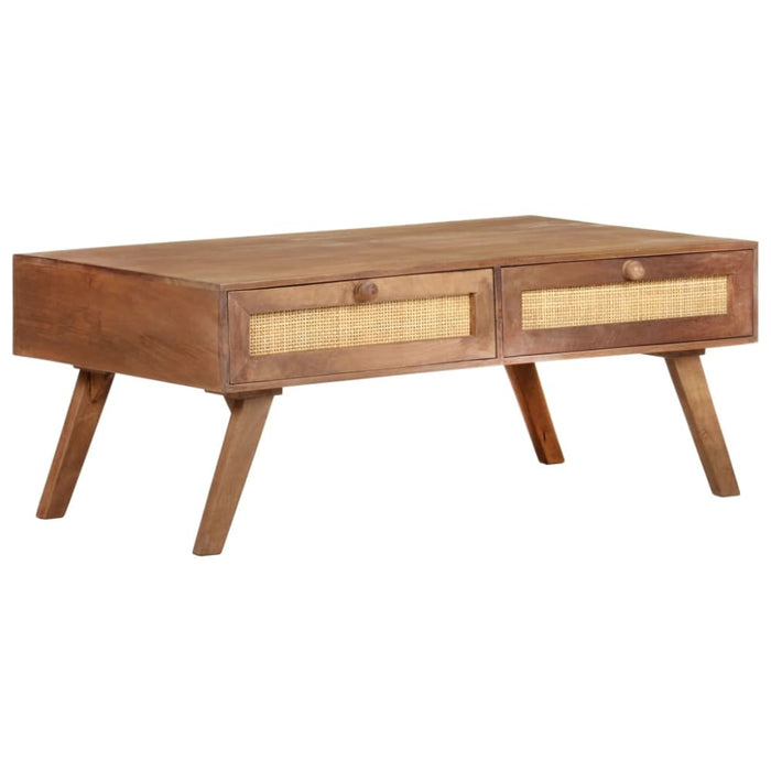 Coffee Table 100x60x40 Cm Solid Mango Wood Txtpkk