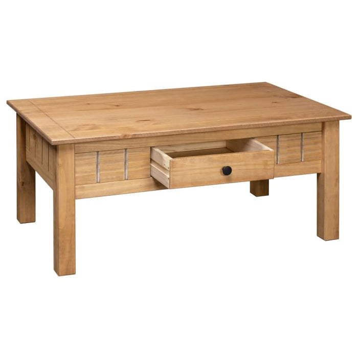 Coffee Table 100x60x45 Cm Solid Pine Wood Panama Range