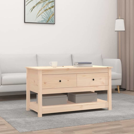 Coffee Table 102x49x55 Cm Solid Wood Pine Nxbkxo