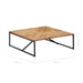 Coffee Table 110x110x36 Cm Solid Acacia Wood Xailkk