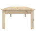 Coffee Table 110x50x30 Cm Solid Wood Pine Noaxta