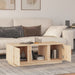 Coffee Table 110x50x40 Cm Solid Wood Pine Noaaxa
