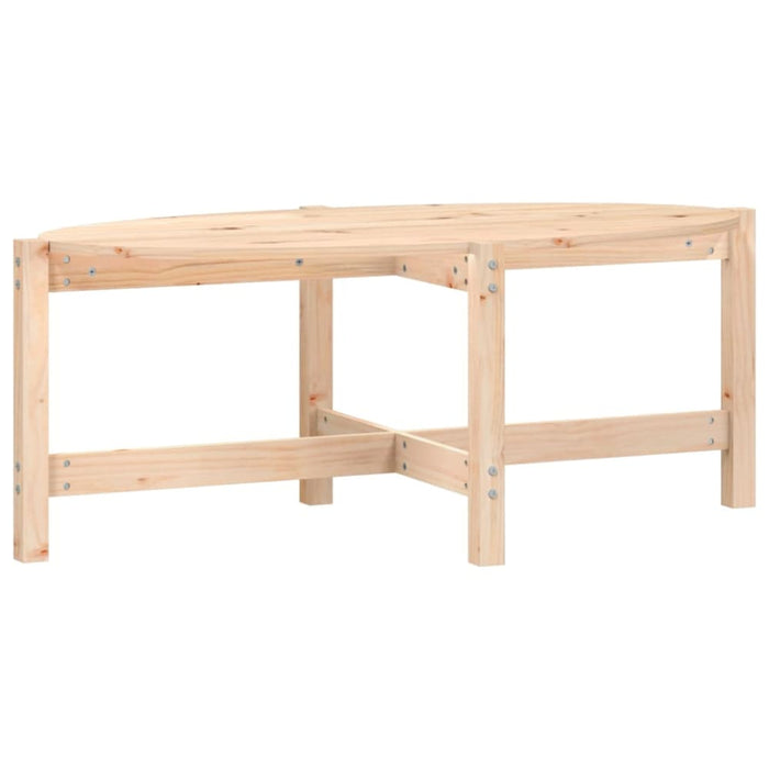 Coffee Table 118x63x45 Cm Solid Wood Pine Nxxtoi
