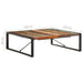 Coffee Table 120x120x40 Cm Solid Wood Reclaimed Txopno