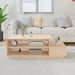 Coffee Table 120x50x40.5 Cm Solid Wood Pine Noaaoa