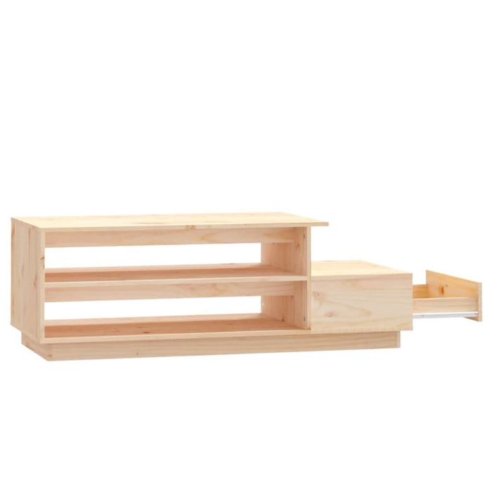 Coffee Table 120x50x40.5 Cm Solid Wood Pine Noaaoa
