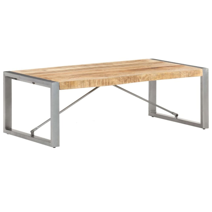Coffee Table 120x60x40 Cm Rough Mango Wood Txoptn