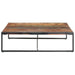 Coffee Table 140x140x40 Cm Solid Wood Reclaimed Txopii