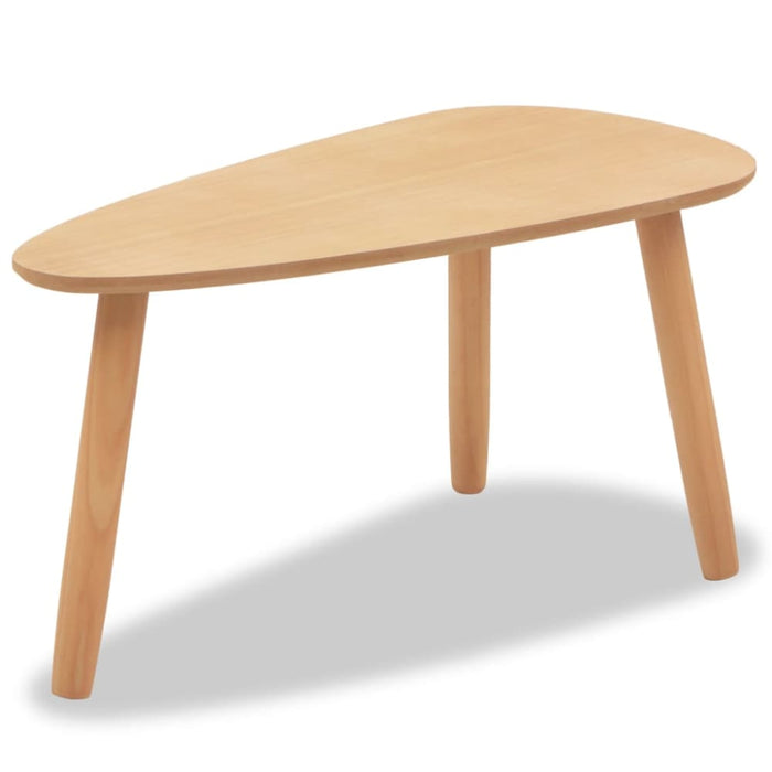 Coffee Table Set 2 Pieces Solid Pinewood Brown Xaaitt