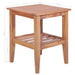 Coffee Table 40x40x50 Cm Square Solid Teak Aaiti