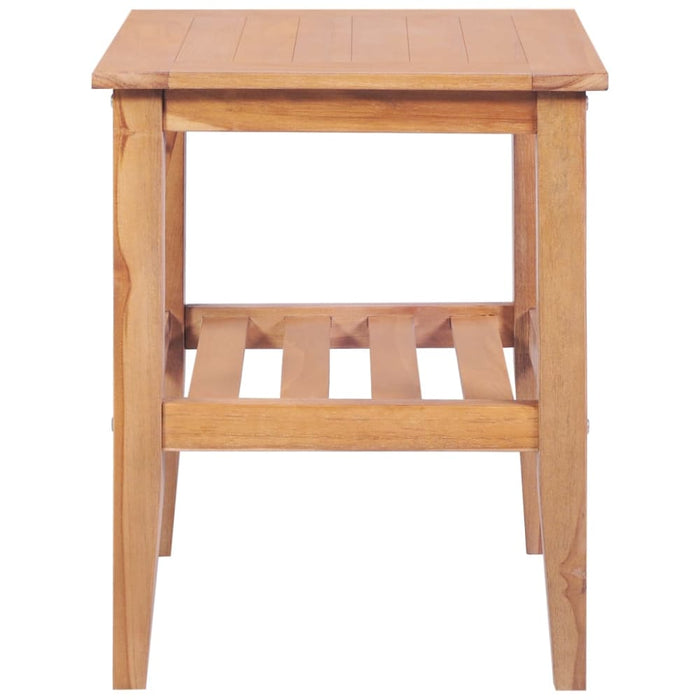 Coffee Table 40x40x50 Cm Square Solid Teak Aaiti