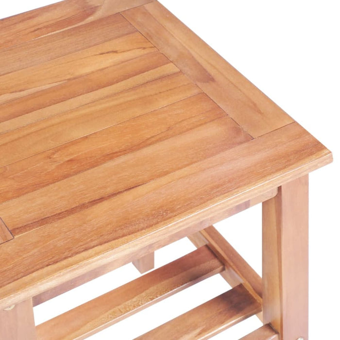 Coffee Table 40x40x50 Cm Square Solid Teak Aaiti