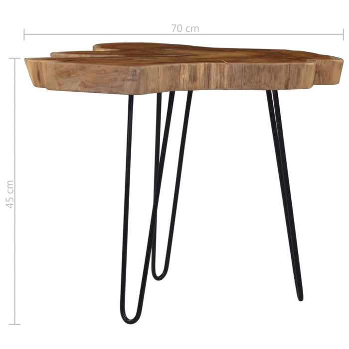 Coffee Table (60-70)x45 Cm Teak Wood Xnolat