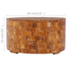 Coffee Table 60x60x35 Cm Solid Teak Wood Xnnnoo