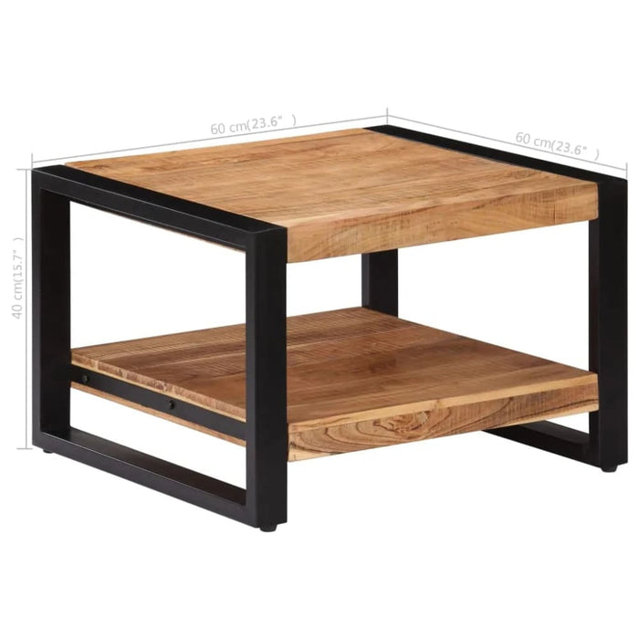 Coffee Table 60x60x40 Cm Solid Acacia Wood Xaipnl