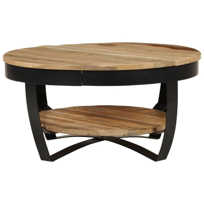 Coffee Table 65 Cm Solid Rough Mango Wood Xaalip